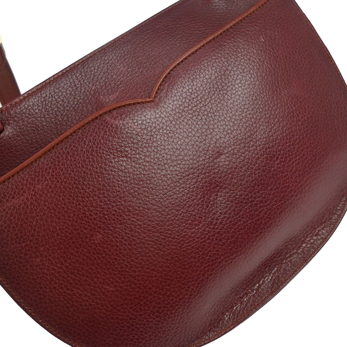 Cartier Bordeaux Leather Must de Cartier Shoulder Bag - Image 5