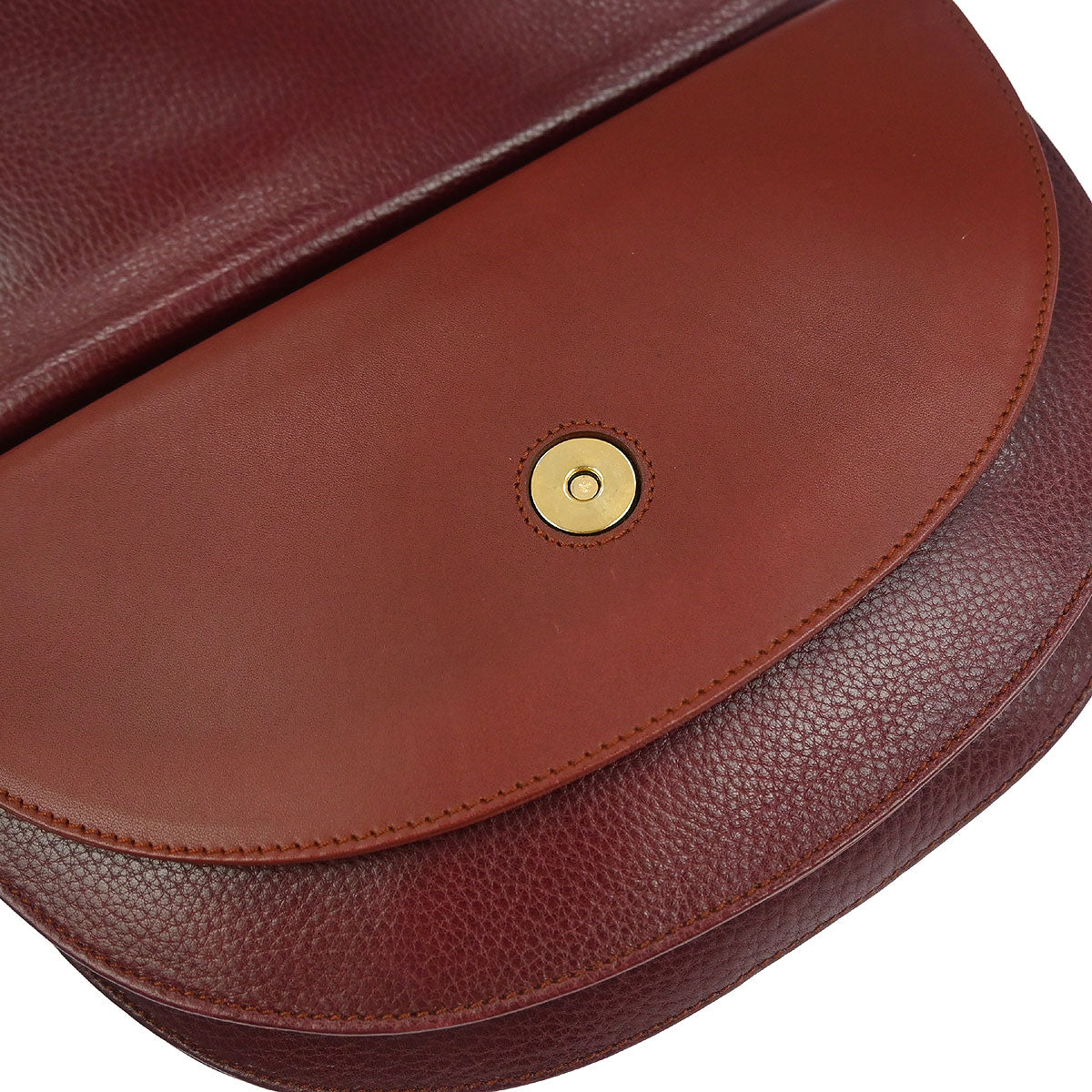 Cartier Bordeaux Leather Must de Cartier Shoulder Bag - Image 7