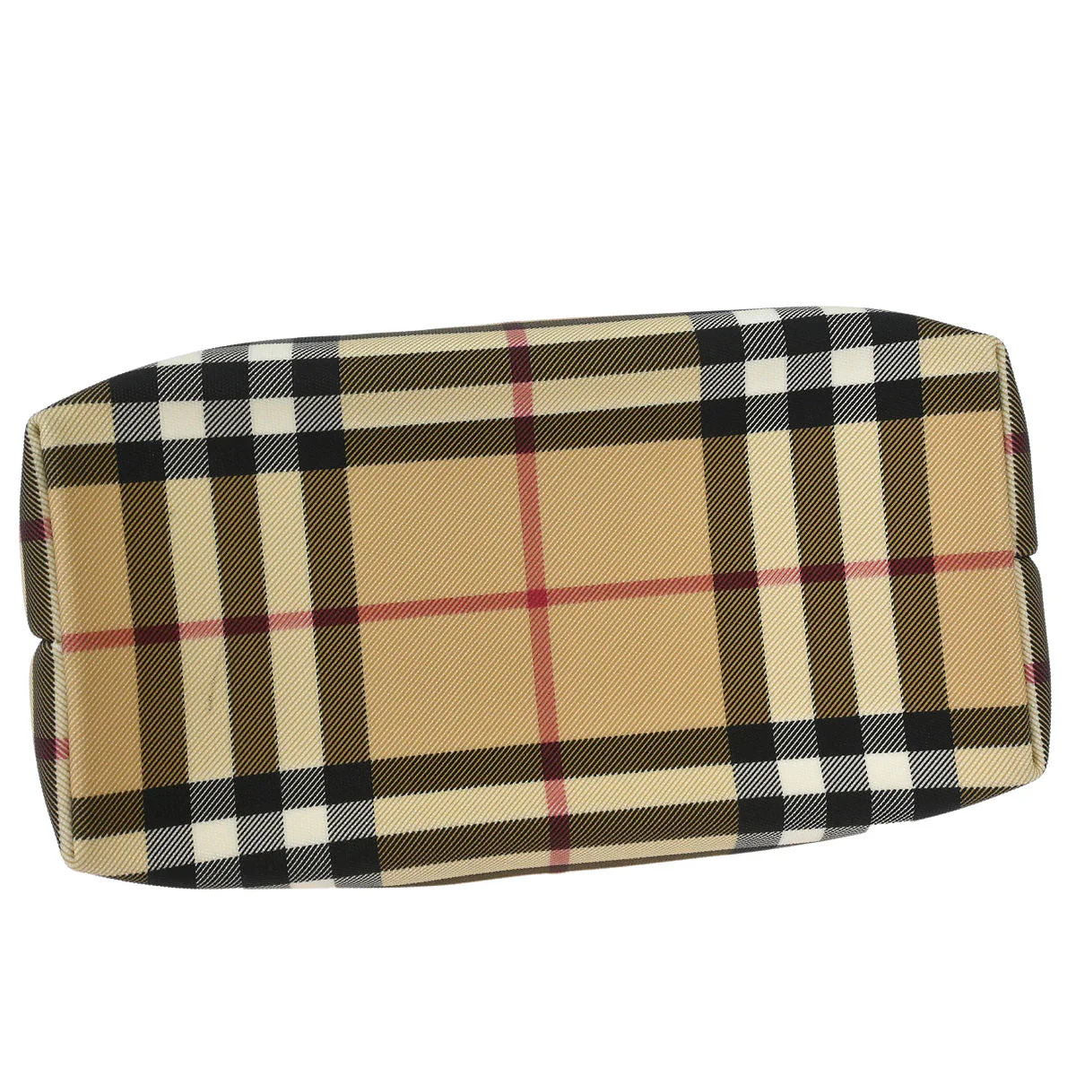 Burberry Beige Black Burberry Check Handbag - Image 3