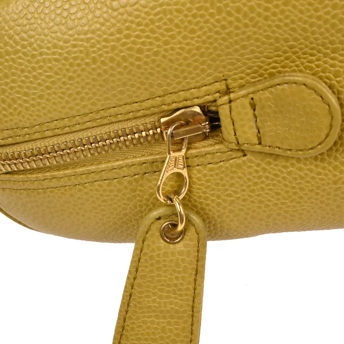 Chanel 1997-1999 Yellow Caviar Handbag - Image 6