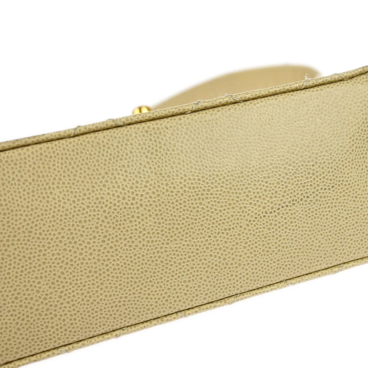 Chanel 1997-1999 Beige Caviar Shoulder Bag - Image 3