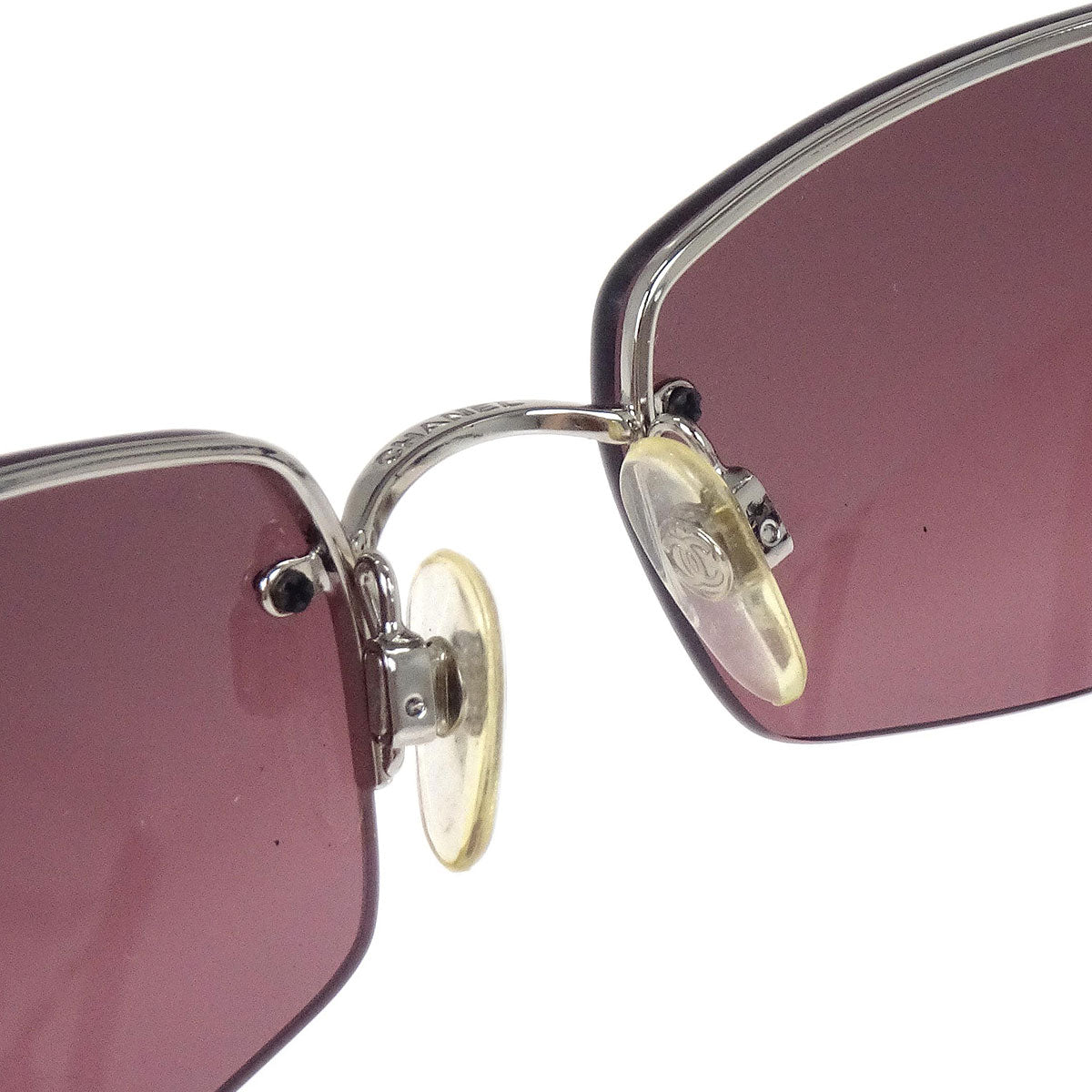 Chanel Sunglasses Eyewear Purple Rhinestone Small Good - Image 5