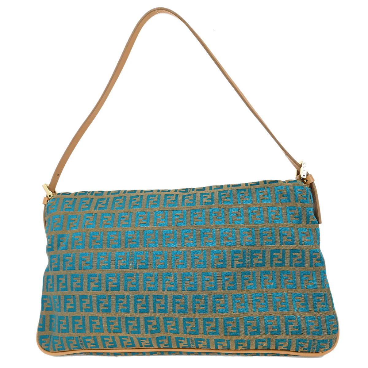 Fendi Blue Zucchino Handbag - Image 2