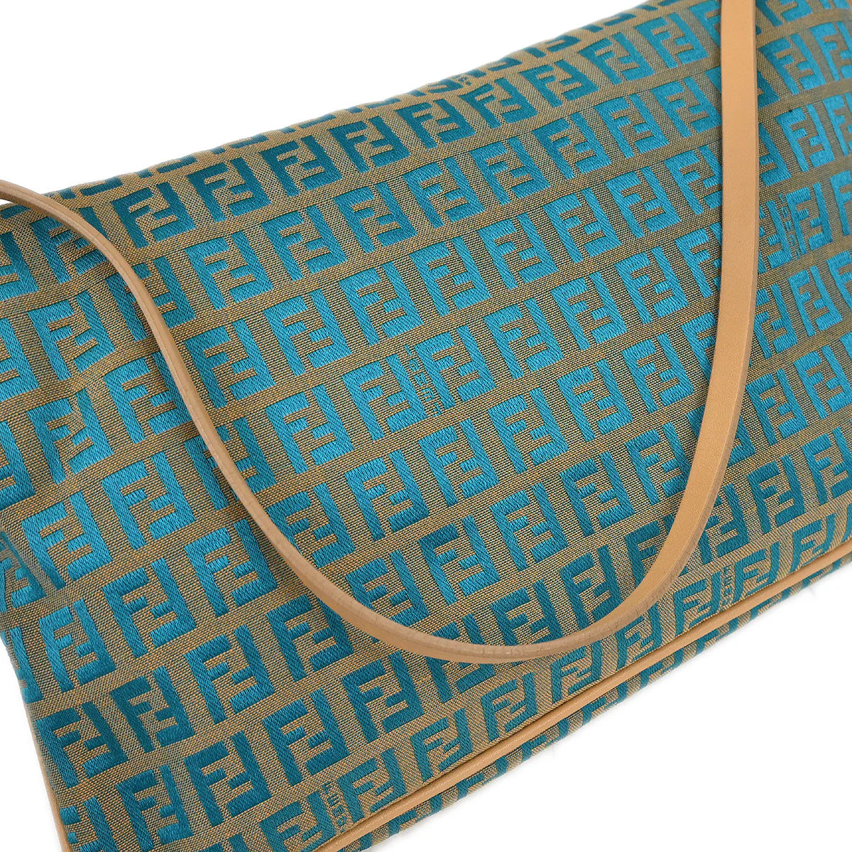 Fendi Blue Zucchino Handbag - Image 5