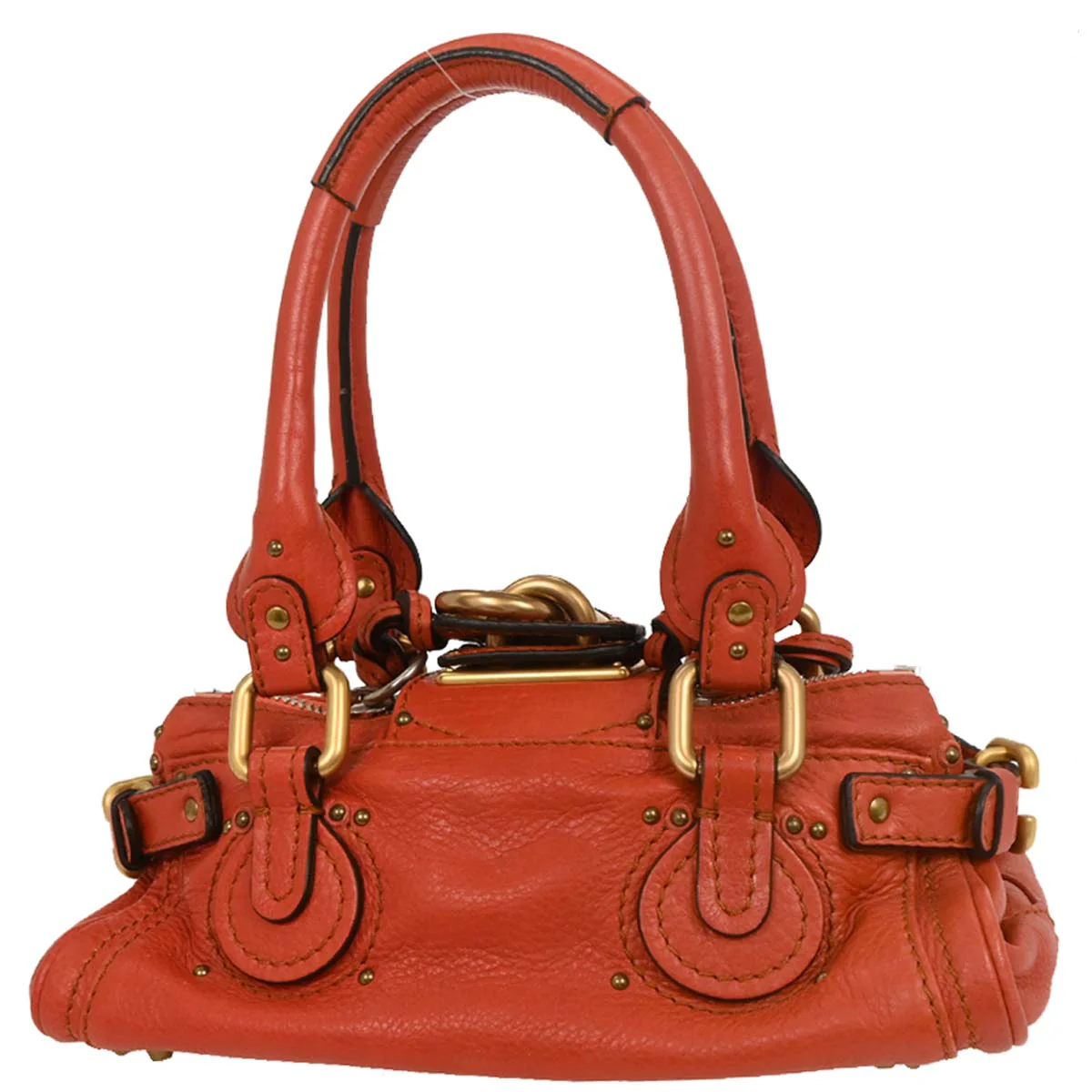 Chloe Vermilion Red Paddington Mini Handbag - Image 2