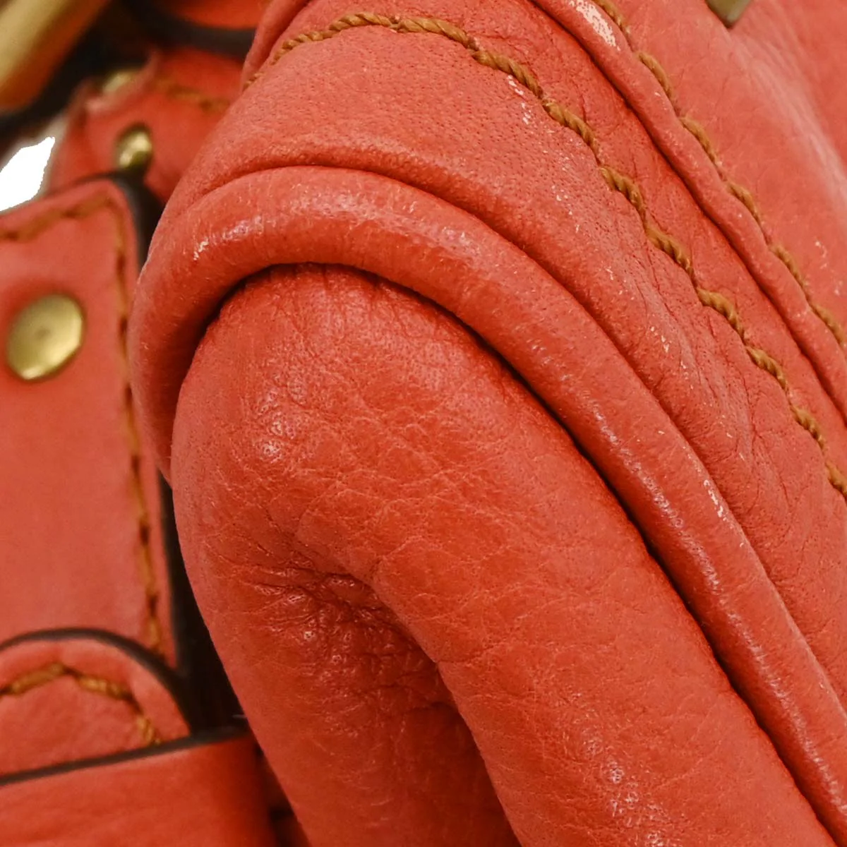 Chloe Vermilion Red Paddington Mini Handbag - Image 4
