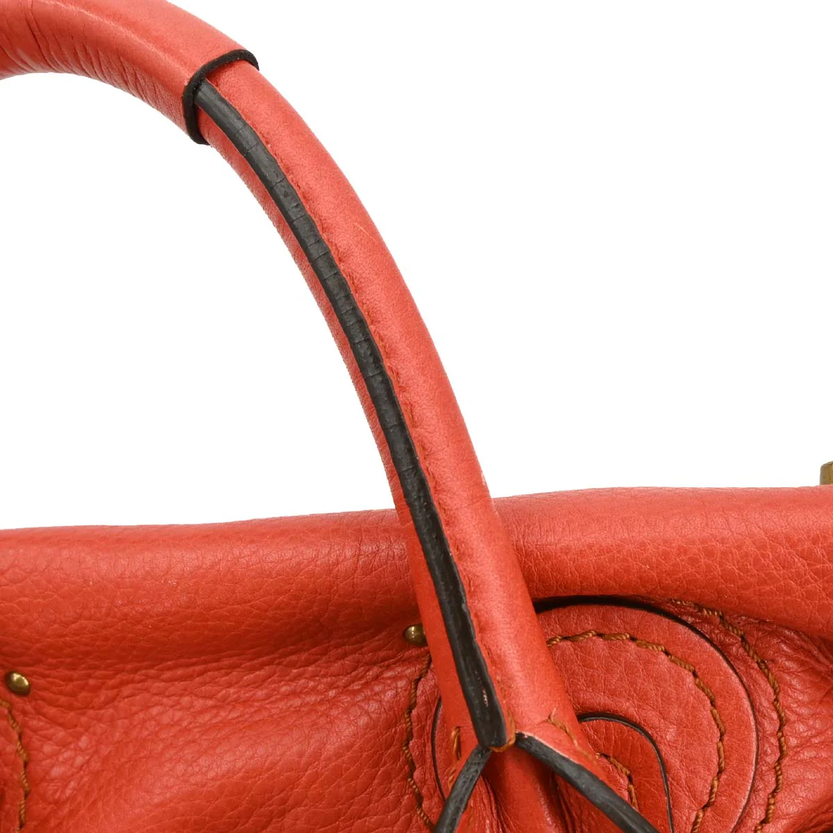 Chloe Vermilion Red Paddington Mini Handbag - Image 7