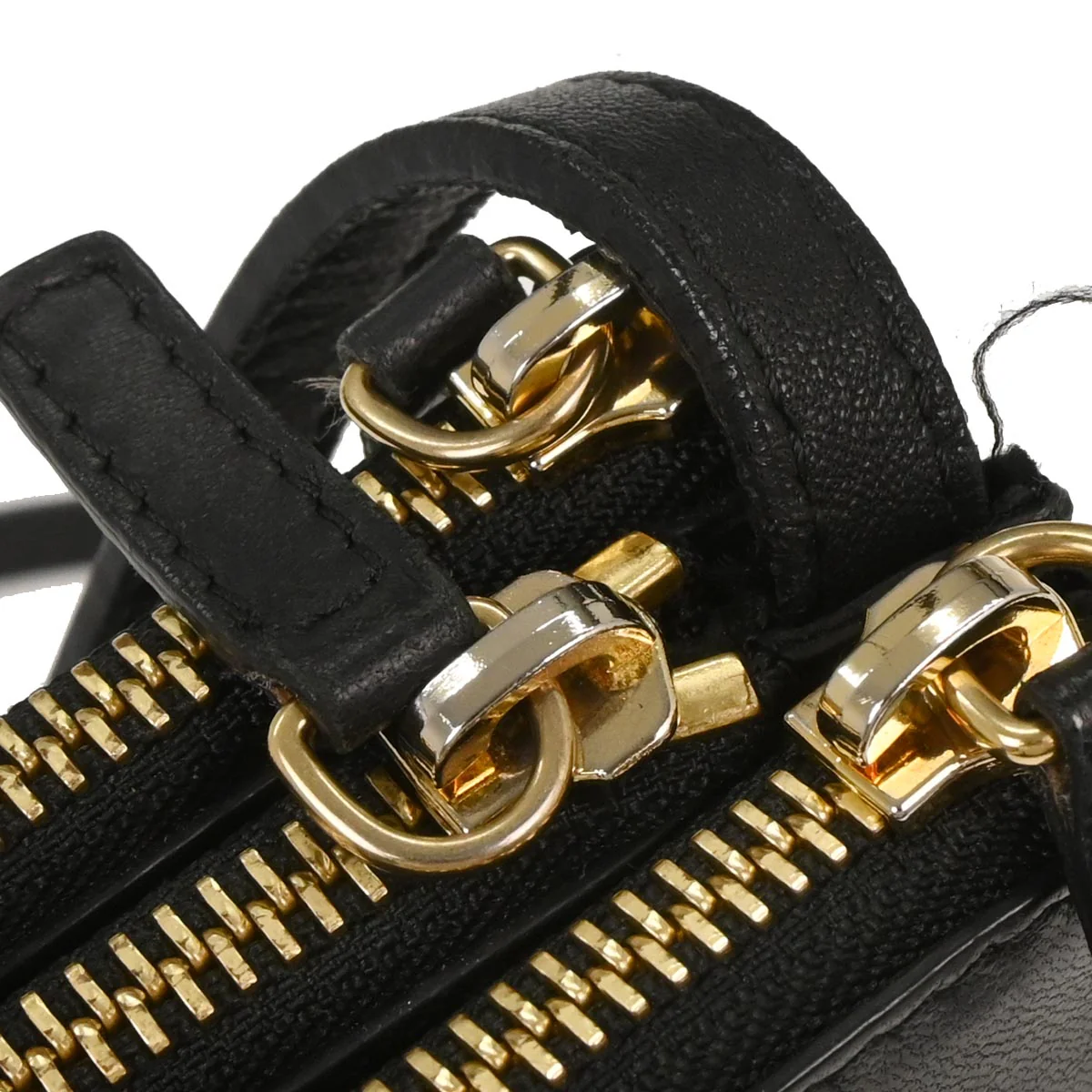 Celine Black Leather Trio Shoulder Bag - Image 6