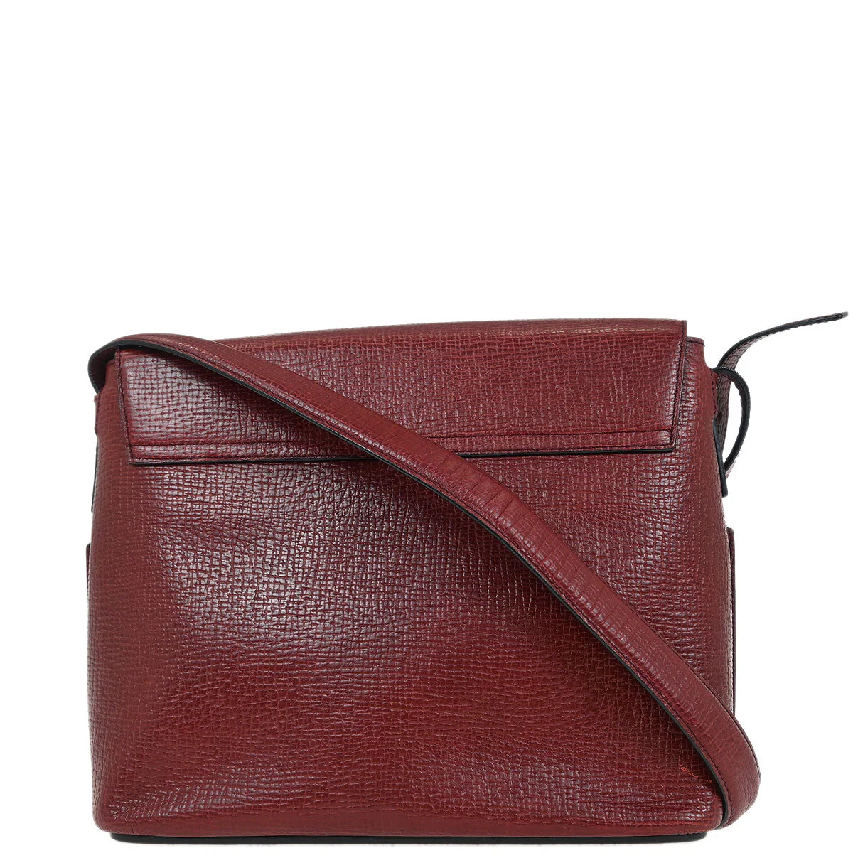 Loewe Bordeaux Leather Shoulder Bag - Image 2
