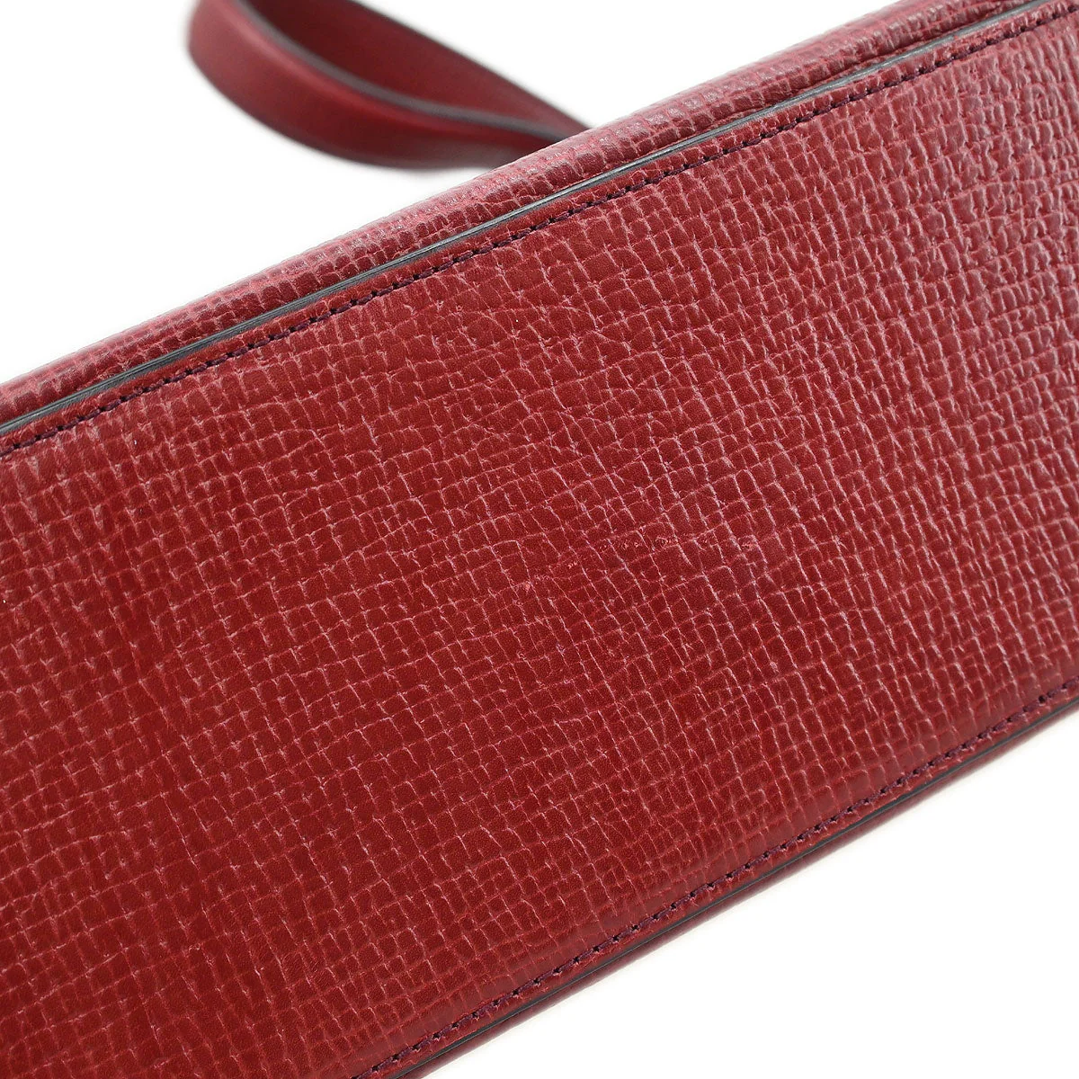 Loewe Bordeaux Leather Shoulder Bag - Image 3