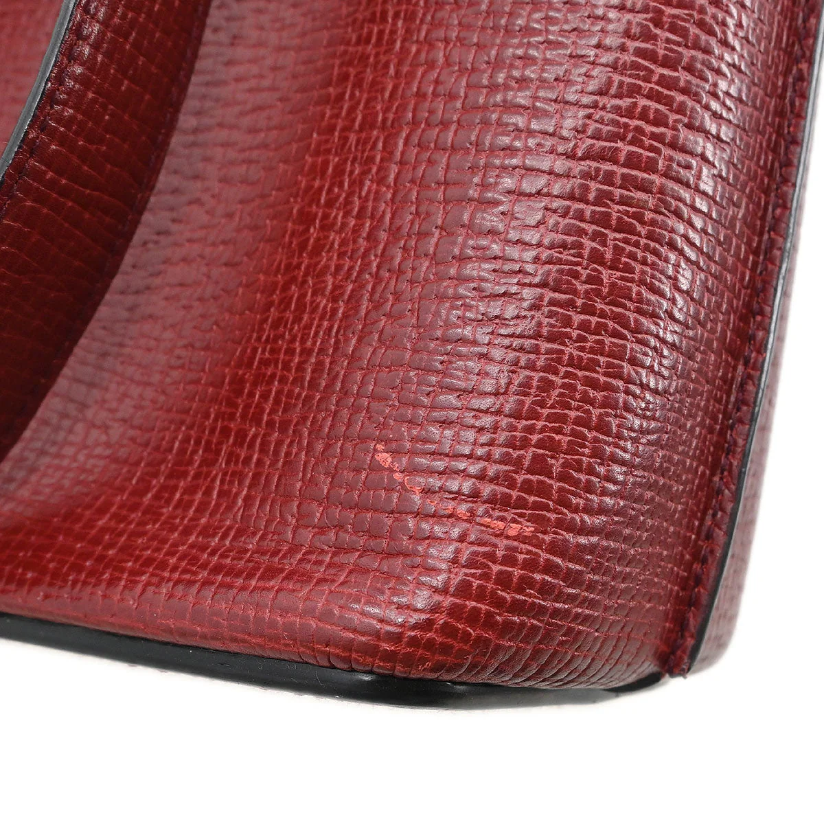 Loewe Bordeaux Leather Shoulder Bag - Image 5