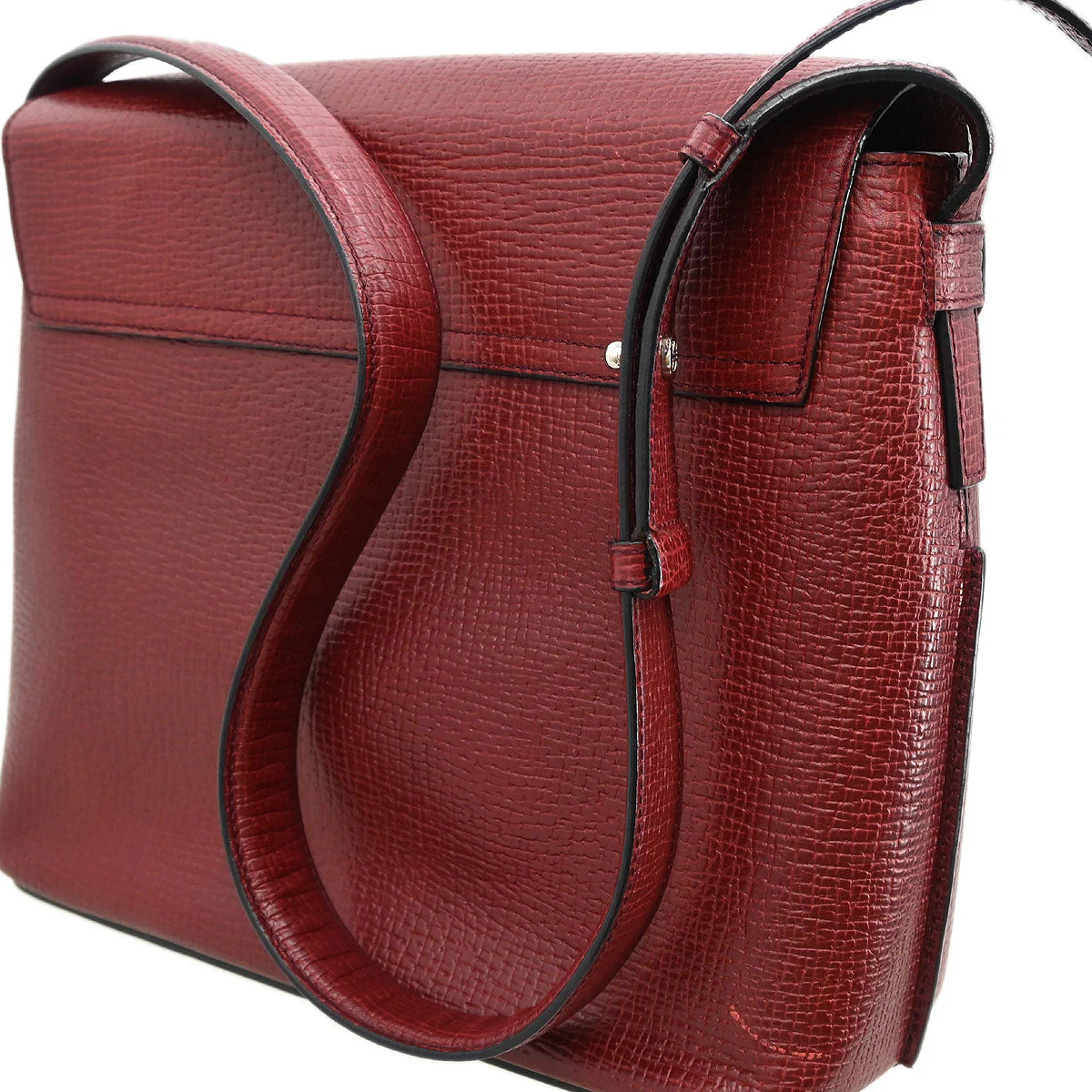 Loewe Bordeaux Leather Shoulder Bag - Image 6