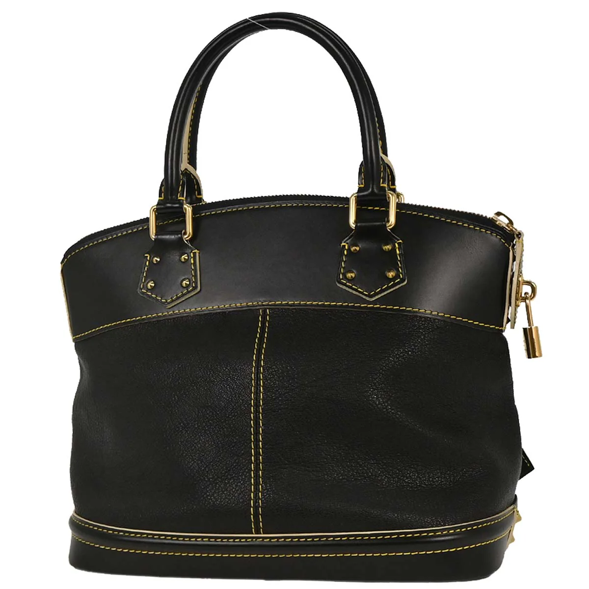 Louis Vuitton Black Suhali Lockit PM Tote Handbag M91888 - Image 2