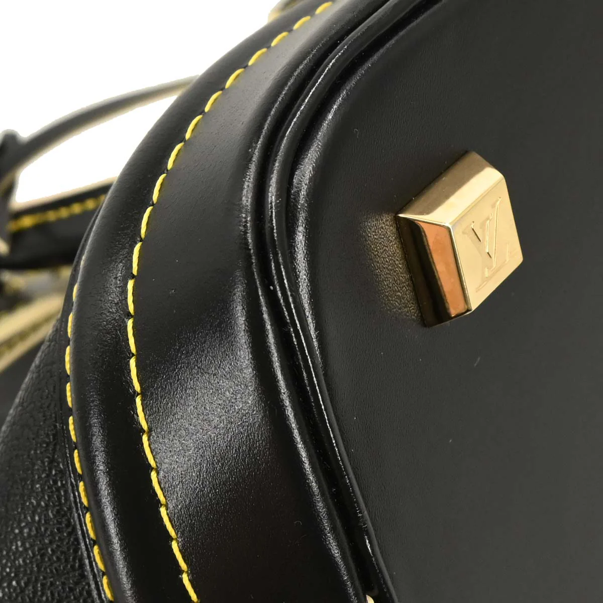 Louis Vuitton Black Suhali Lockit PM Tote Handbag M91888 - Image 4