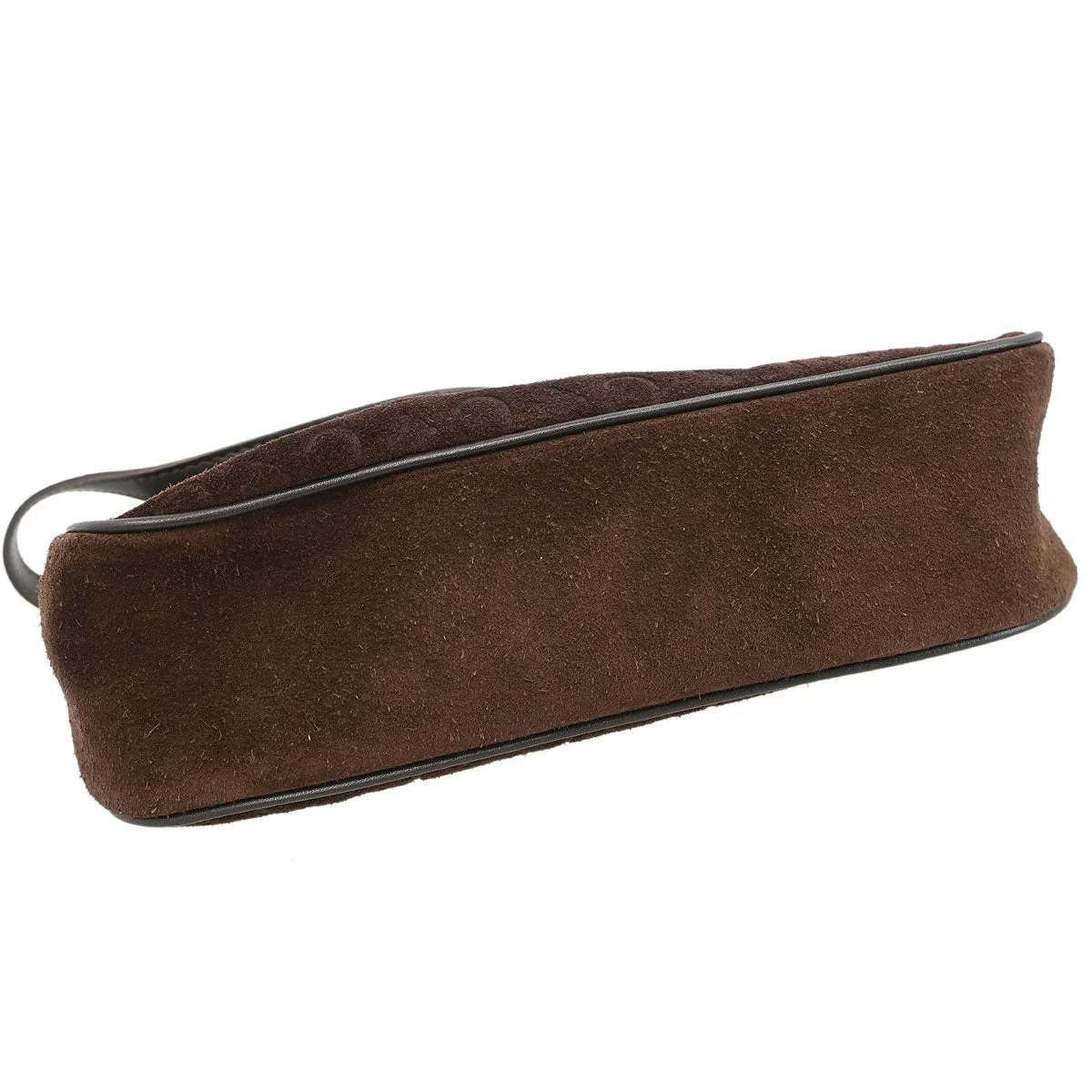 Celine Brown Suede Macadam Handbag - Image 3