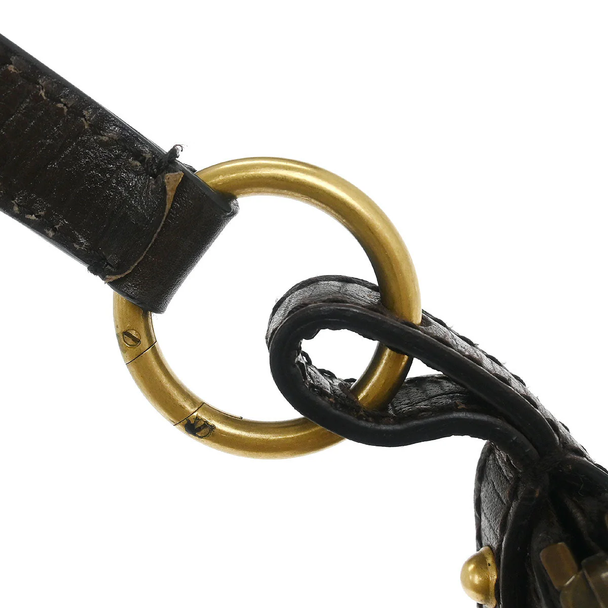 Gucci Brown Horsebit GG Handbag - Image 5