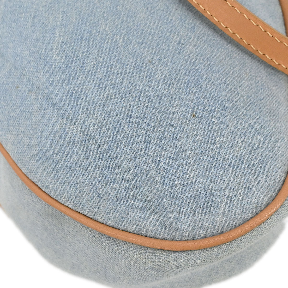 Christian Dior Light Blue Denim Saddle Handbag - Image 3