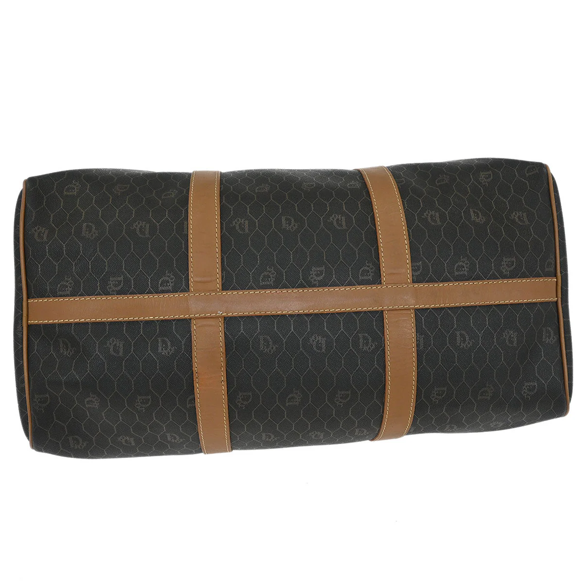 Christian Dior Black Honeycomb Duffle Bag - Image 3