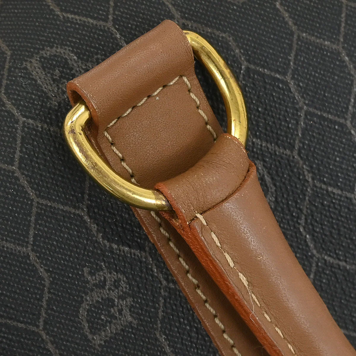 Christian Dior Black Honeycomb Duffle Bag - Image 5