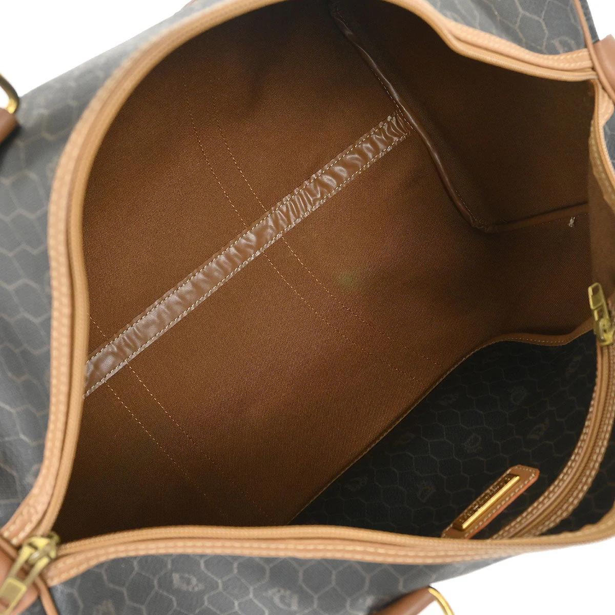Christian Dior Black Honeycomb Duffle Bag - Image 9