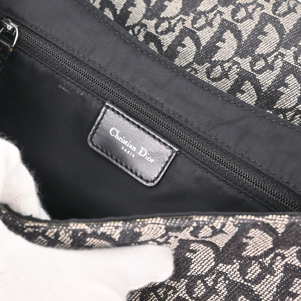 Christian Dior Black Saddle Trotter Handbag - Image 8