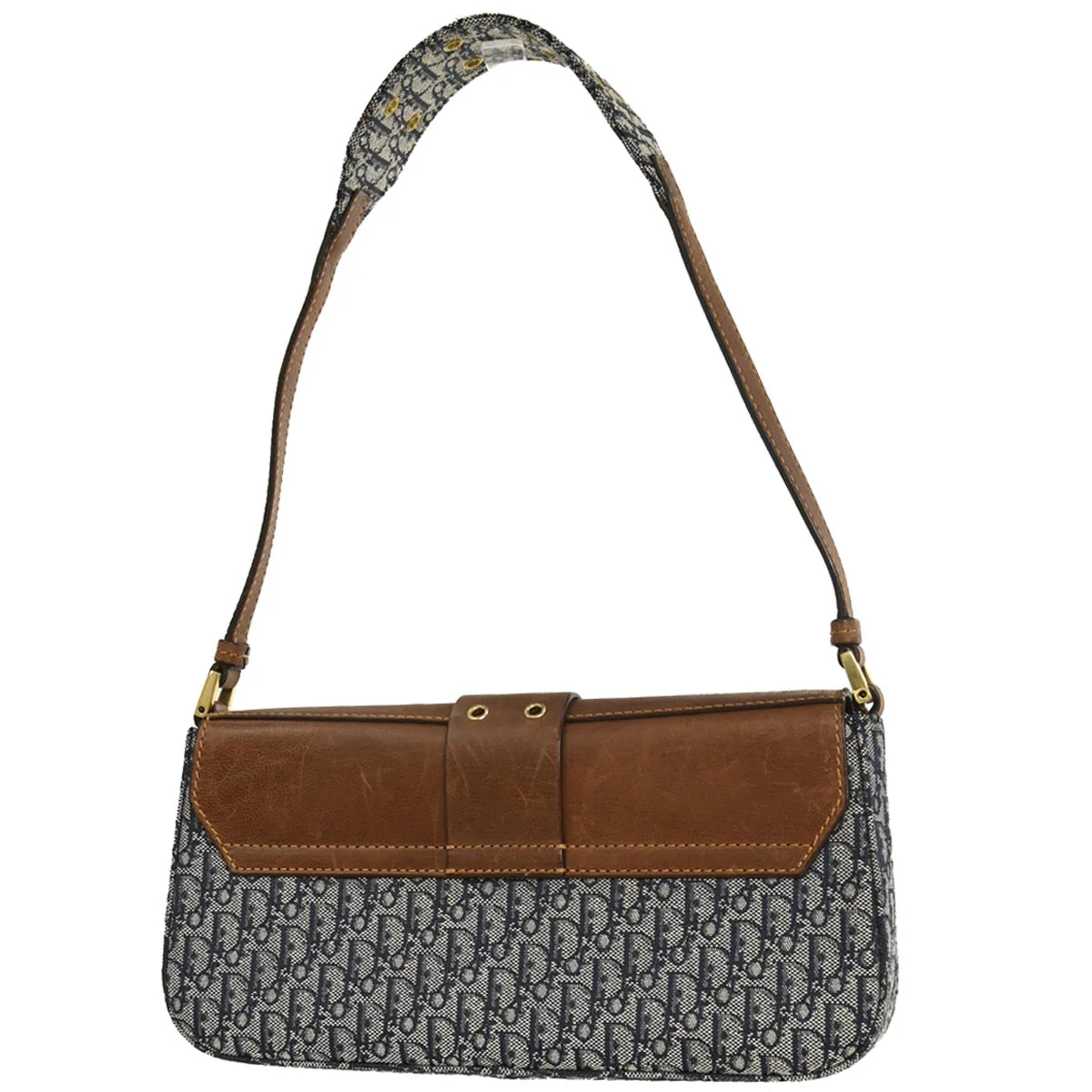 Christian Dior Navy Canvas Street Chic Trotter Handbag - Image 2