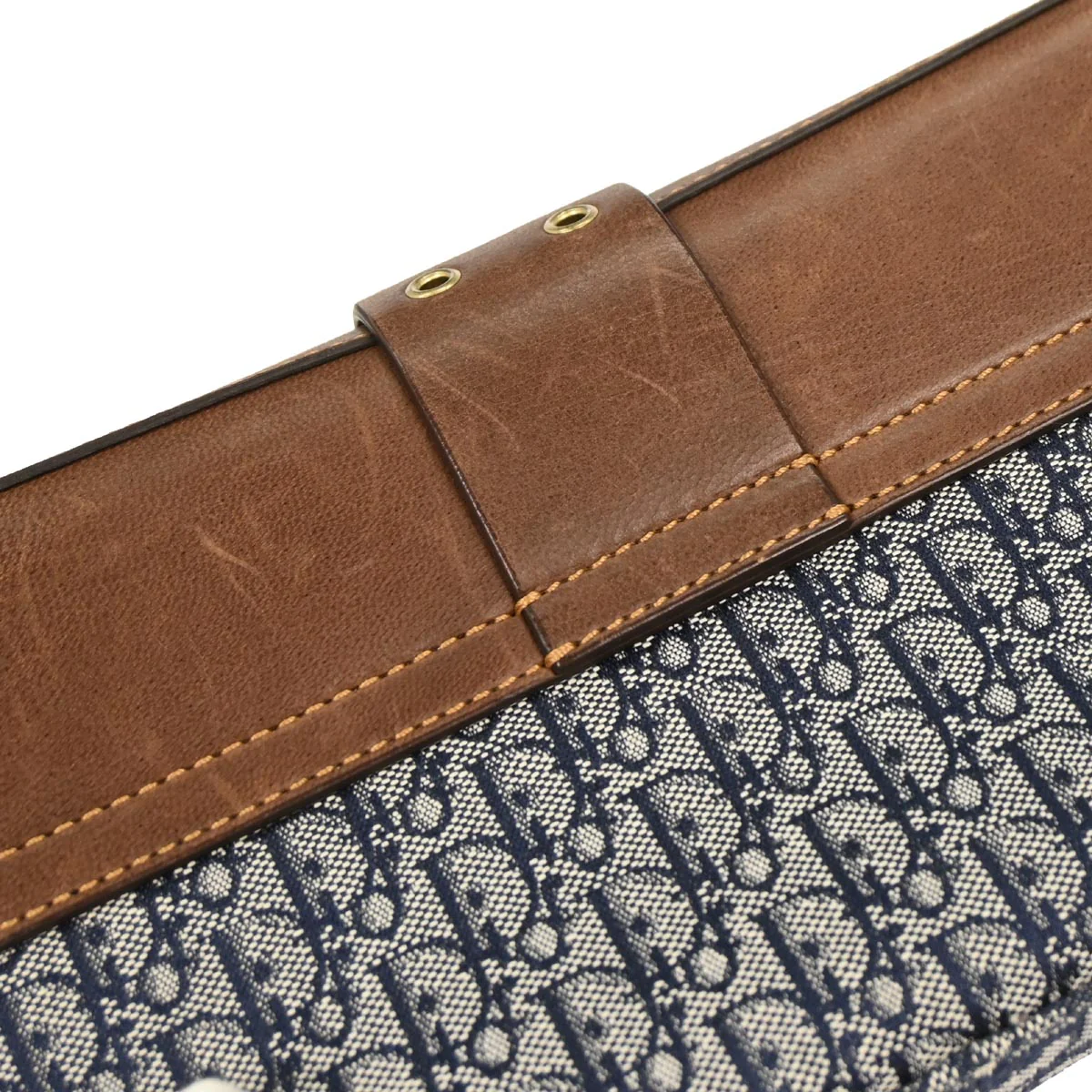 Christian Dior Navy Canvas Street Chic Trotter Handbag - Image 4