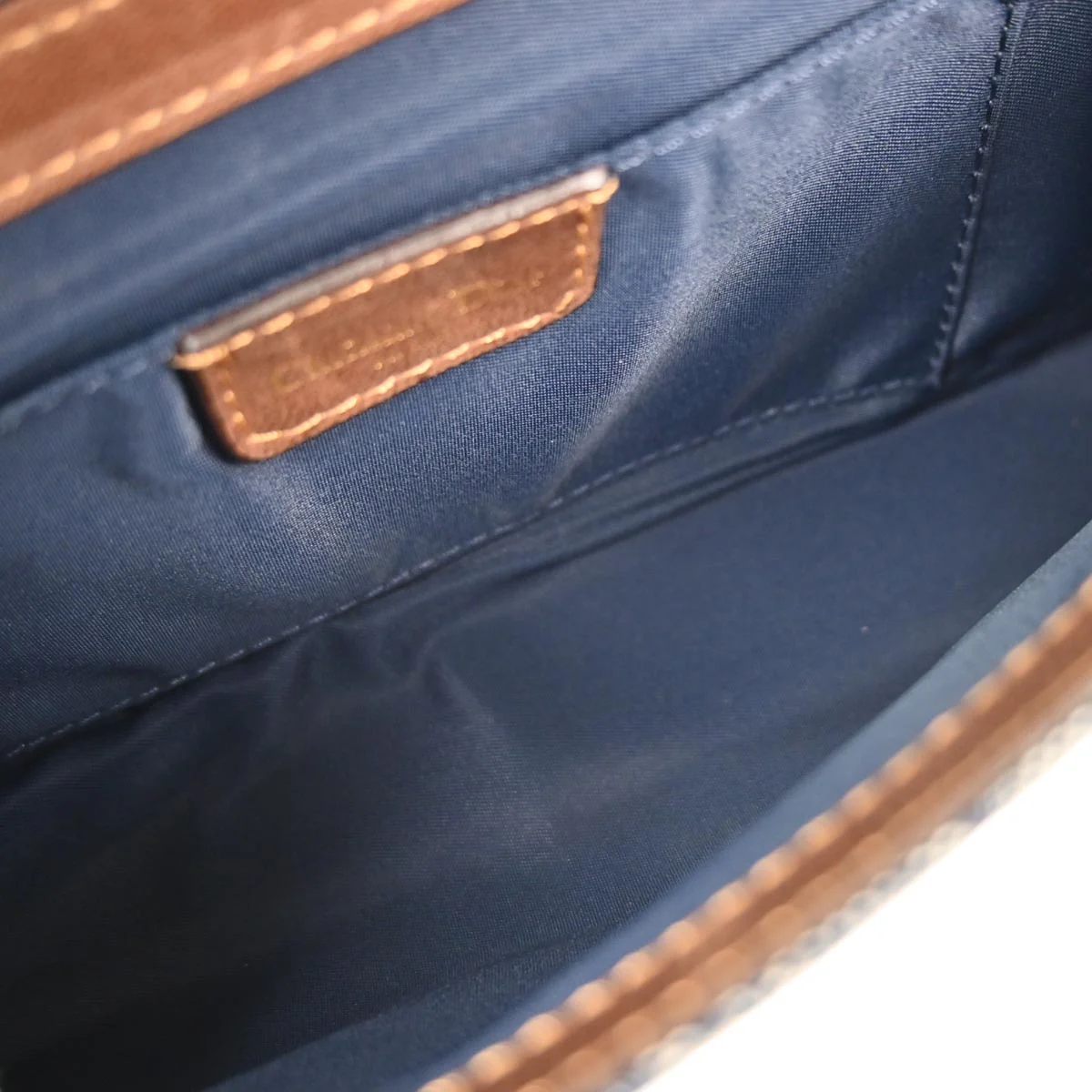 Christian Dior Navy Canvas Street Chic Trotter Handbag - Image 8