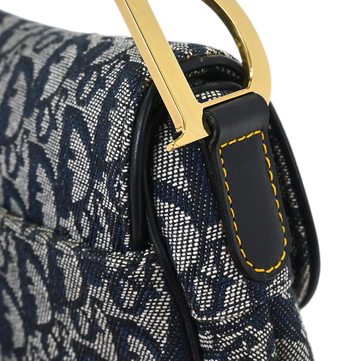Christian Dior Navy Trotter Saddle Handbag - Image 3