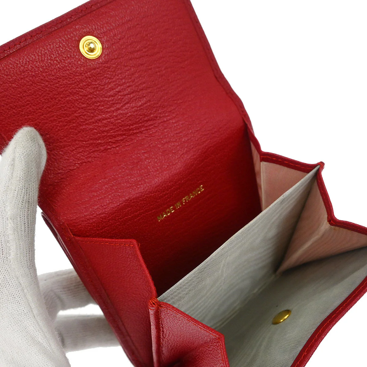 Chanel 2000-2002 Red Bifold Wallet - Image 4