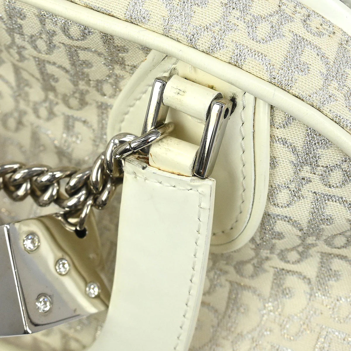 Christian Dior White Gambler Dice Trotter Handbag - Image 10