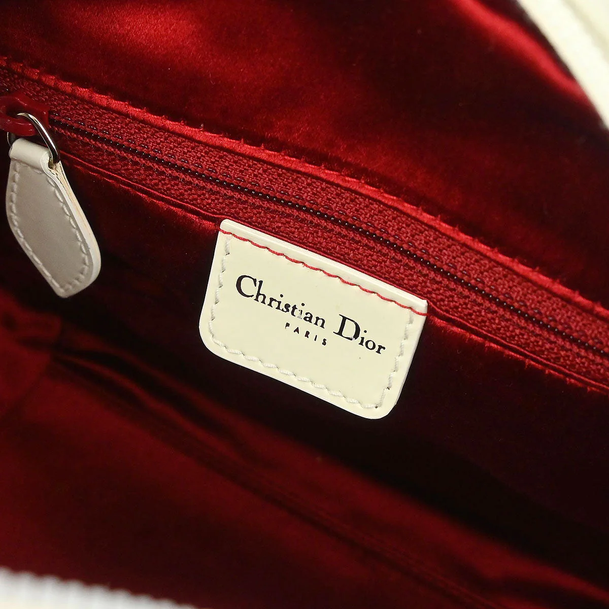 Christian Dior White Gambler Dice Trotter Handbag - Image 8