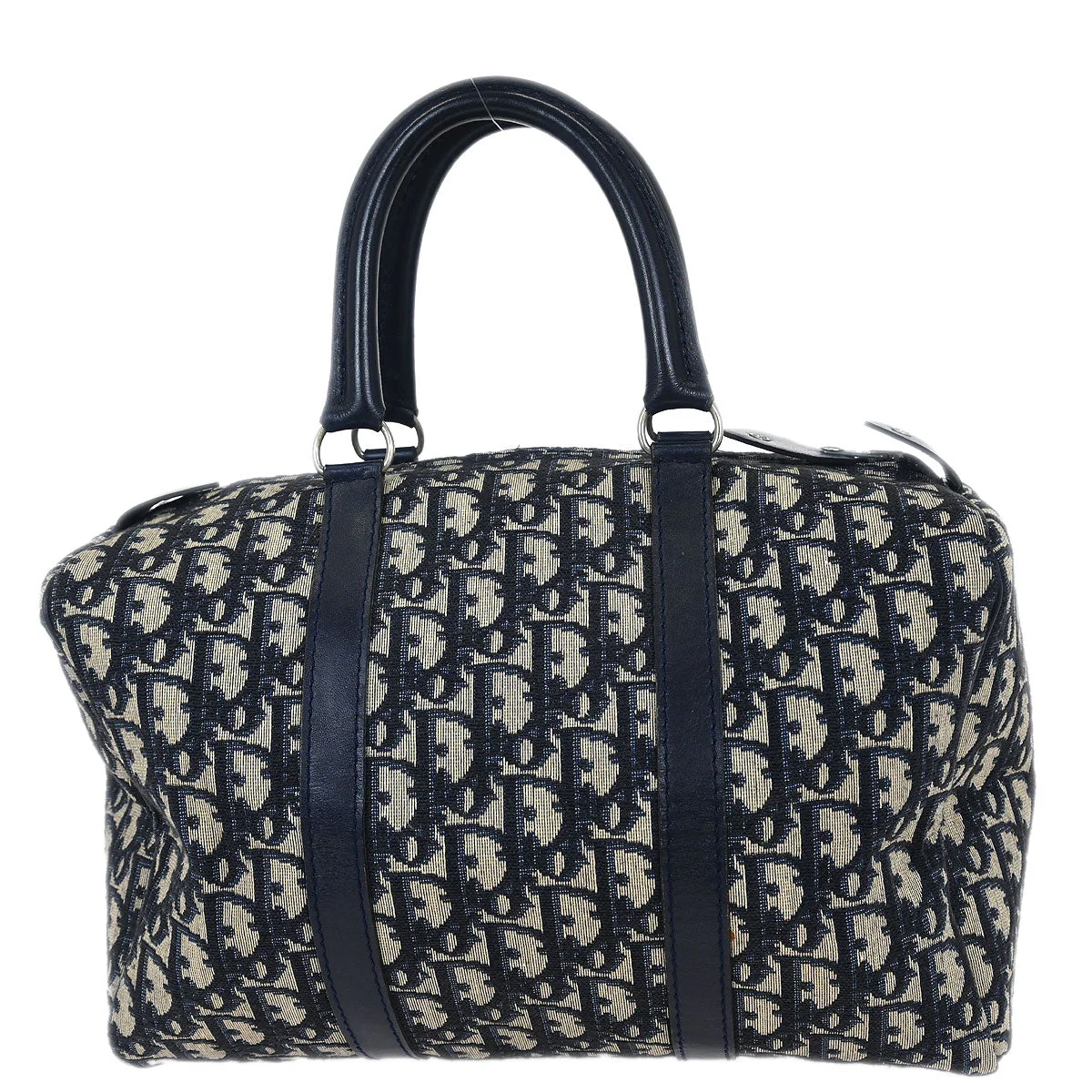 Christian Dior Navy Canvas Trotter Handbag - Image 2