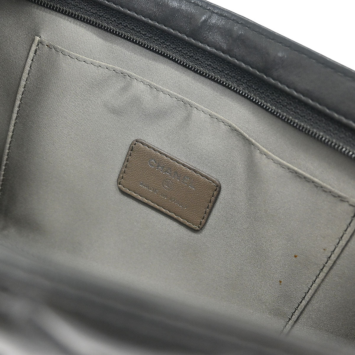 Chanel 2010-2011 Black Lambskin Lucky Symbol Handbag - Image 9