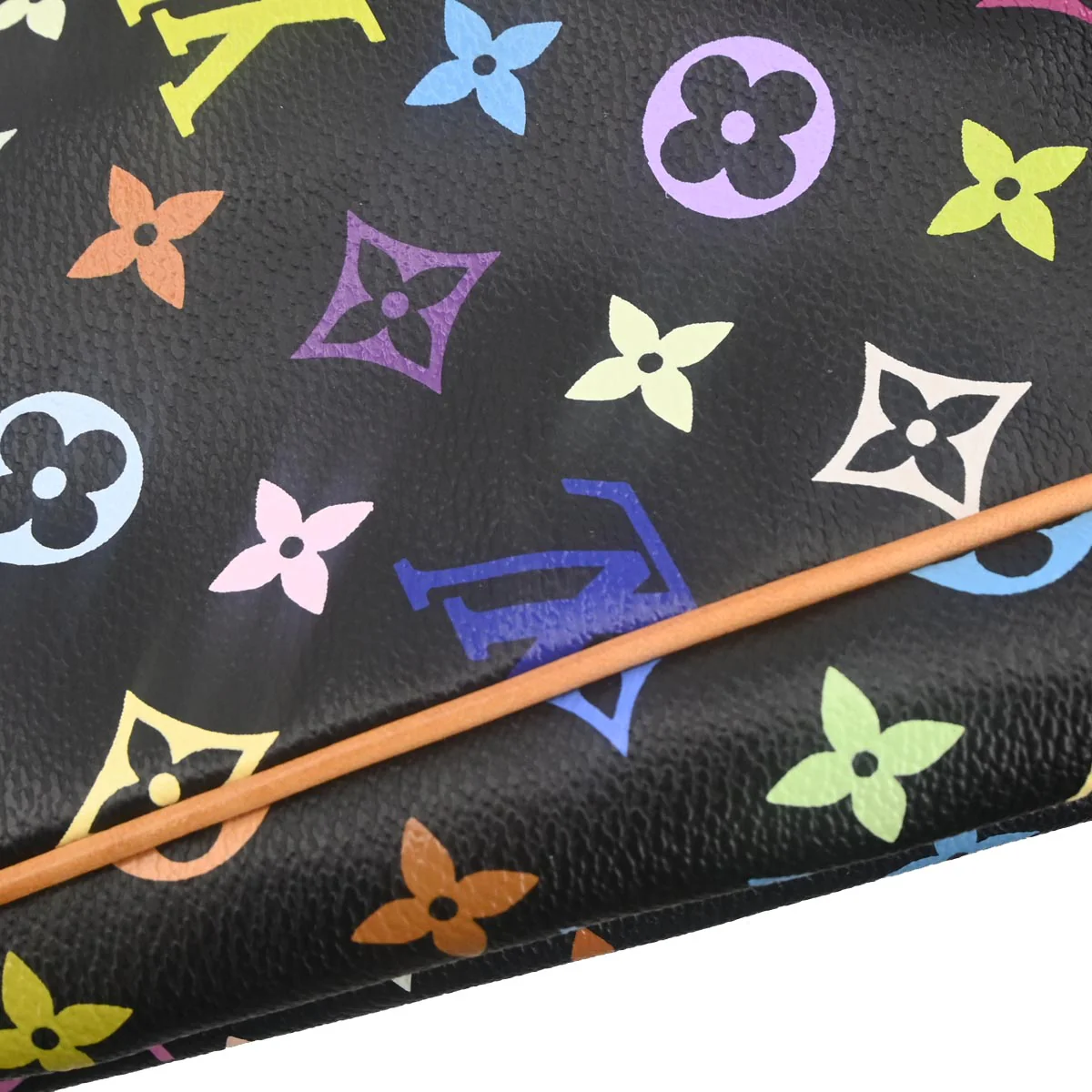 Louis Vuitton 2006 Black Monogram Multicolor Aurelia GM Tote Bag M40101 - Image 6