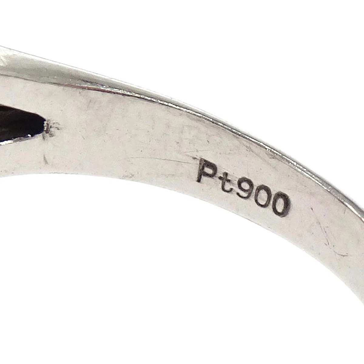 Ring Pt900 Garnet Diamond Silver #47 Jewelry - Image 3