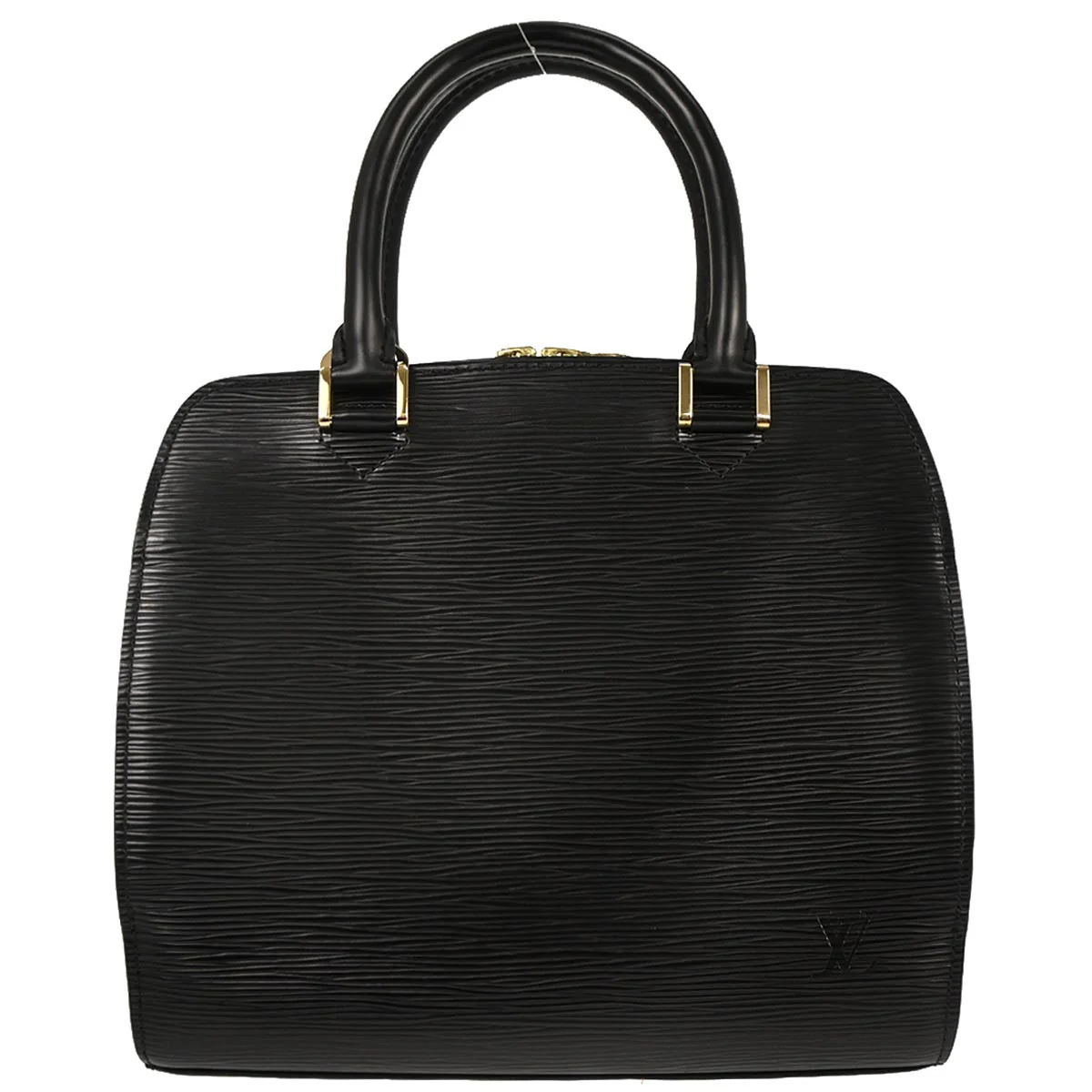 Louis Vuitton 2005 Black Epi Pont Neuf Handbag M52052