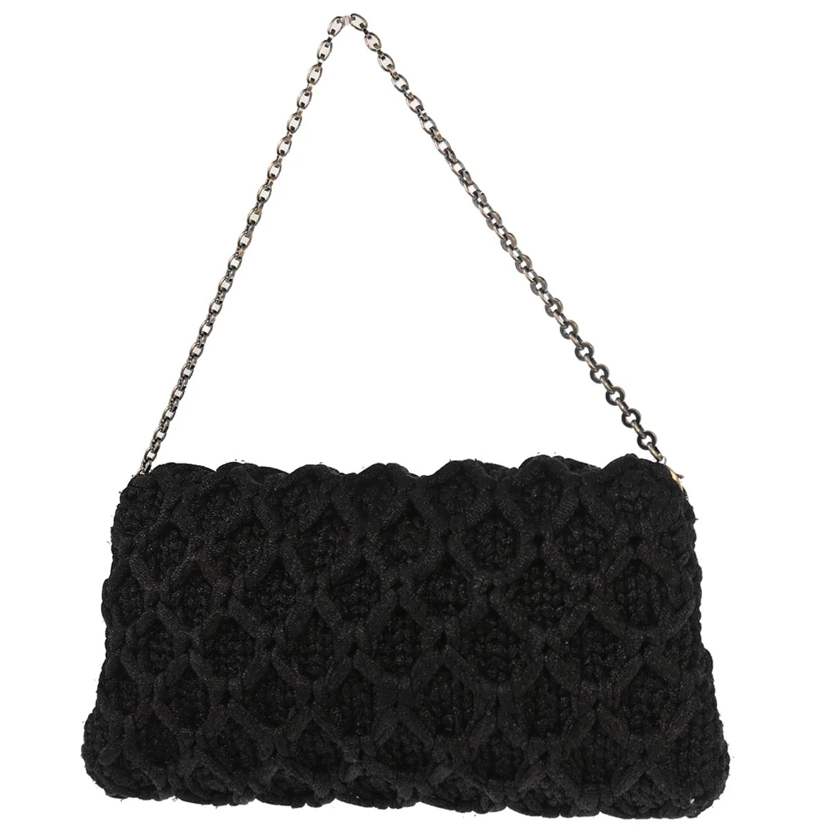 Salvatore Ferragamo Black Polyester Gancini Shoulder Bag - Image 2