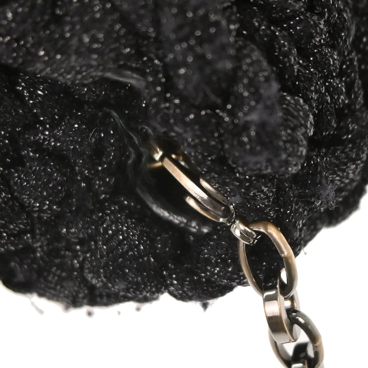 Salvatore Ferragamo Black Polyester Gancini Shoulder Bag - Image 5