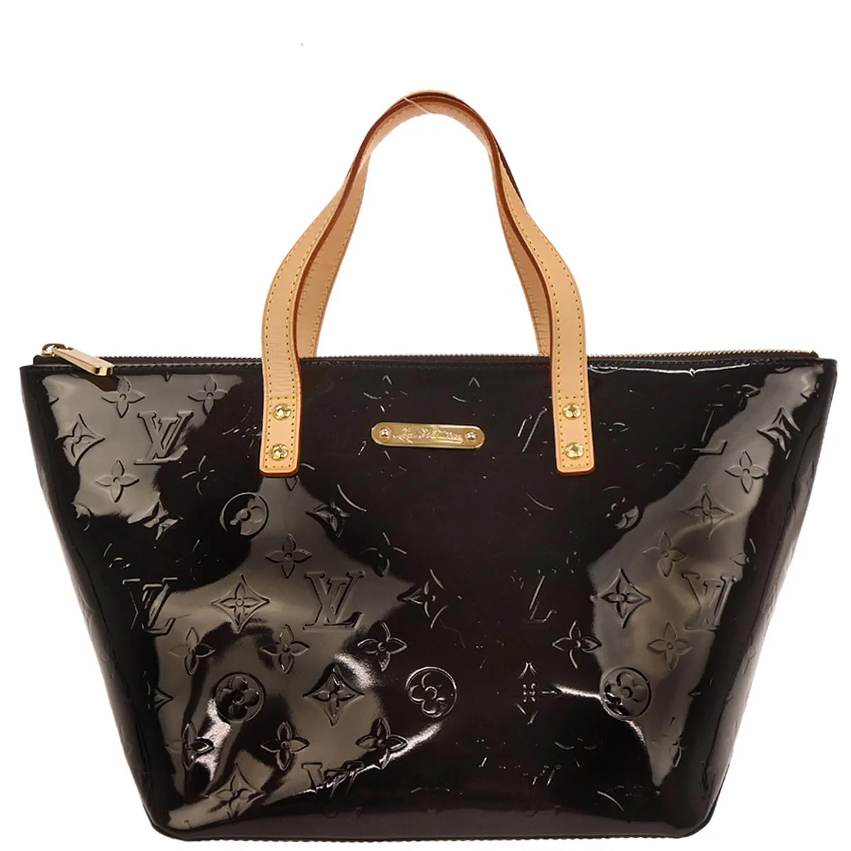 Louis Vuitton 2008 Purple Monogram Vernis Bellevue PM Handbag M93585