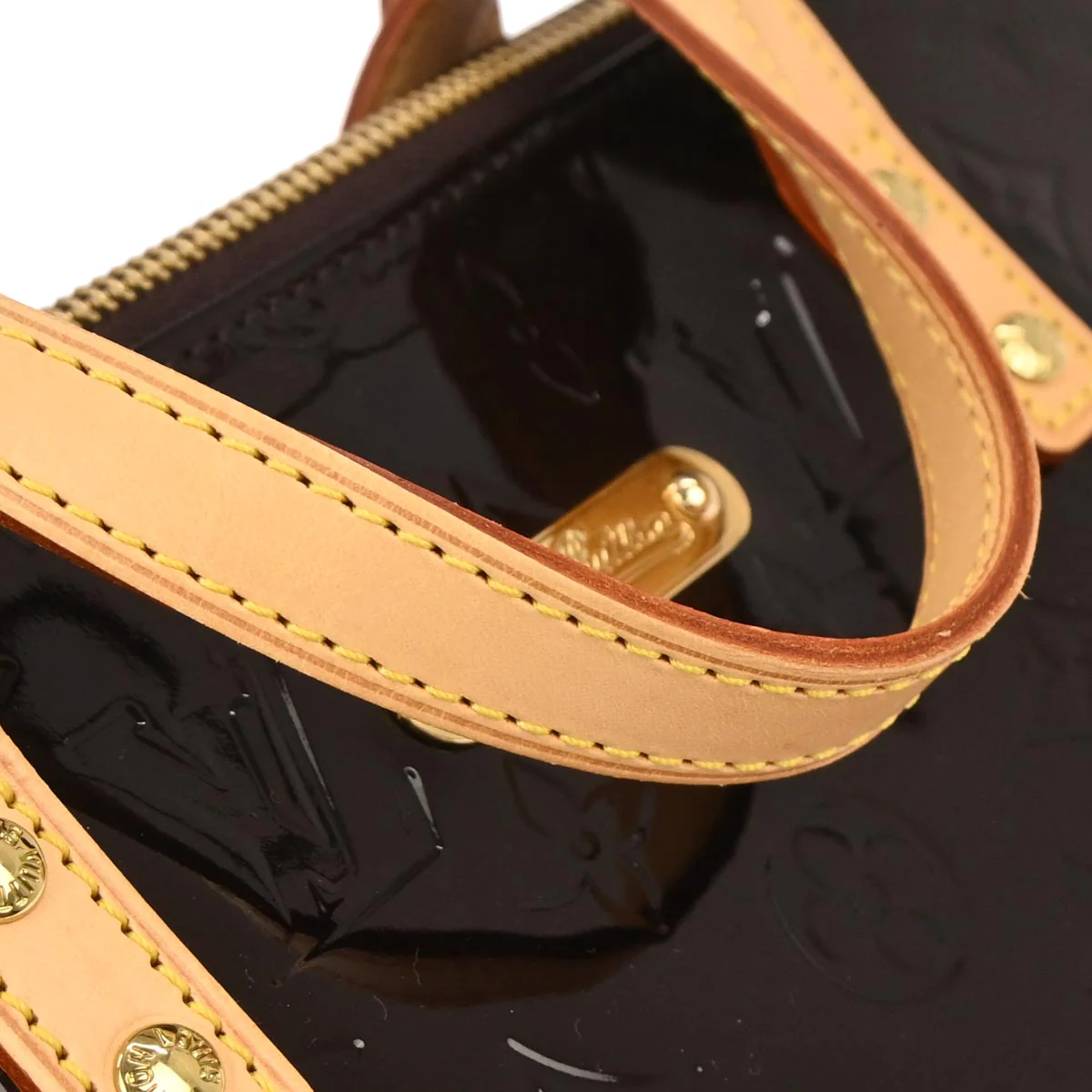 Louis Vuitton 2008 Purple Monogram Vernis Bellevue PM Handbag M93585 - Image 5