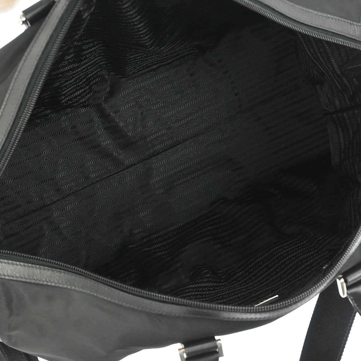 Prada Black Nylon 2way Duffle Shoulder Handbag - Image 8