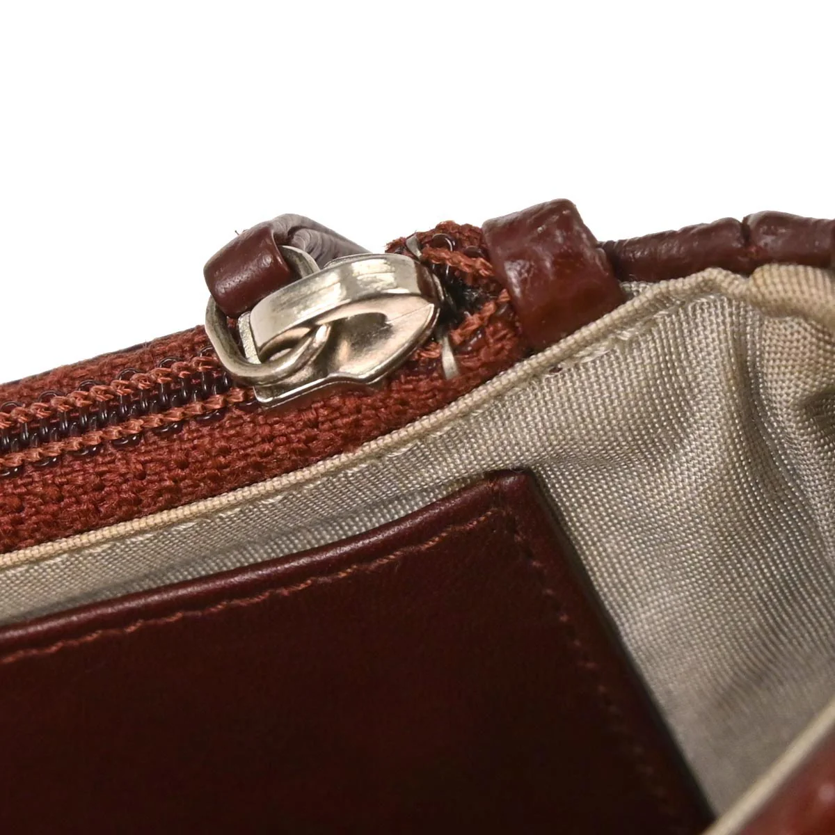 Chanel 2013-2014 Brown Caviar Skin Half Moon WOC Shoulder Wallet Bag - Image 9