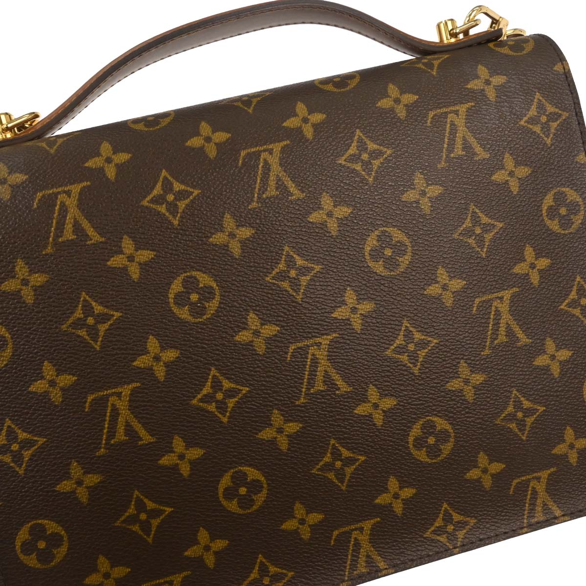 Louis Vuitton 2003 Monogram Monceau 28 Business 2way Shoulder Handbag M51185 - Image 4