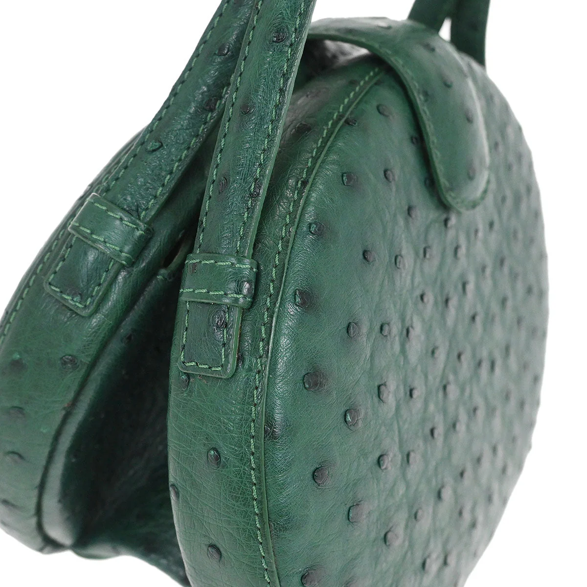 Loewe * Green Ostrich Handbag - Image 4