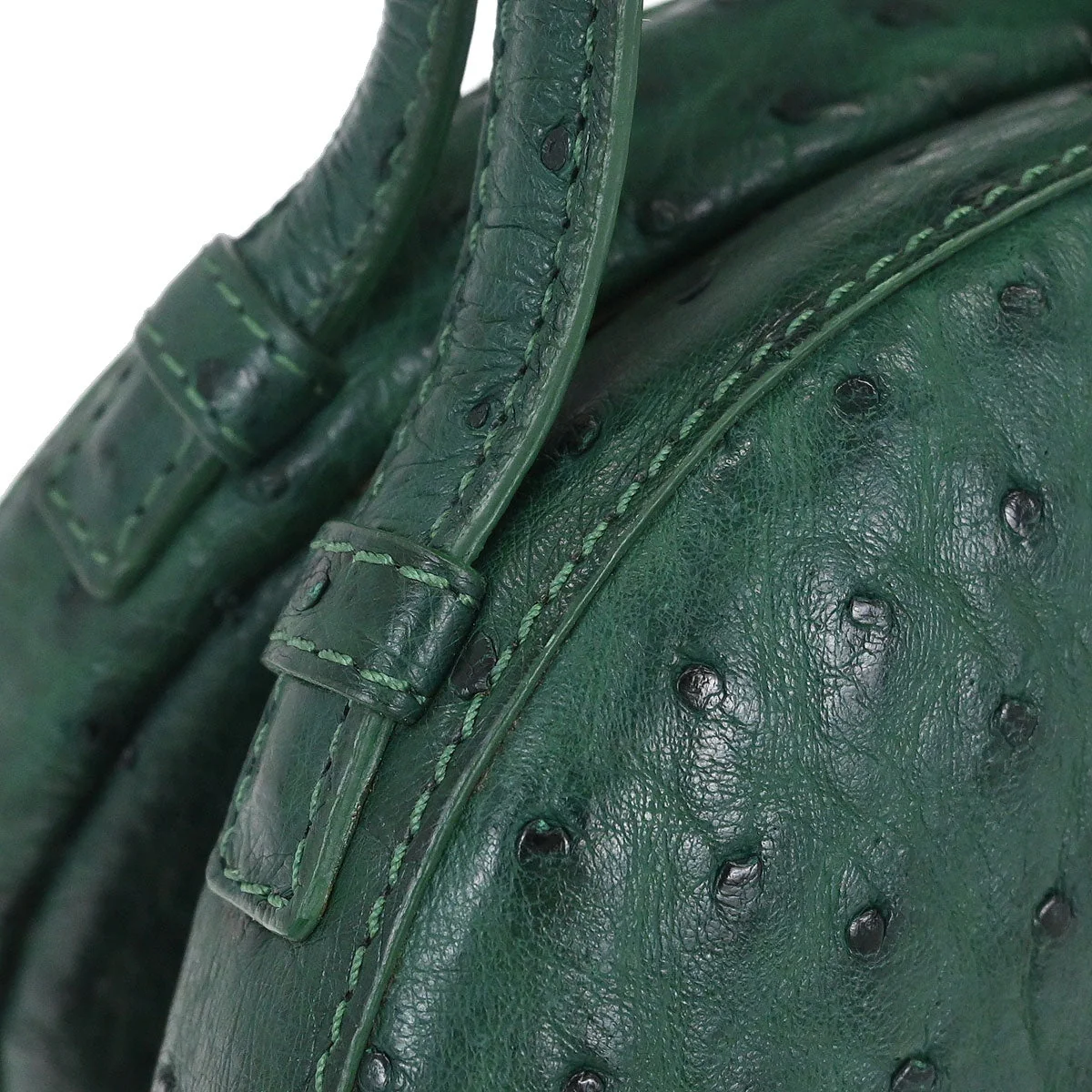 Loewe * Green Ostrich Handbag - Image 5