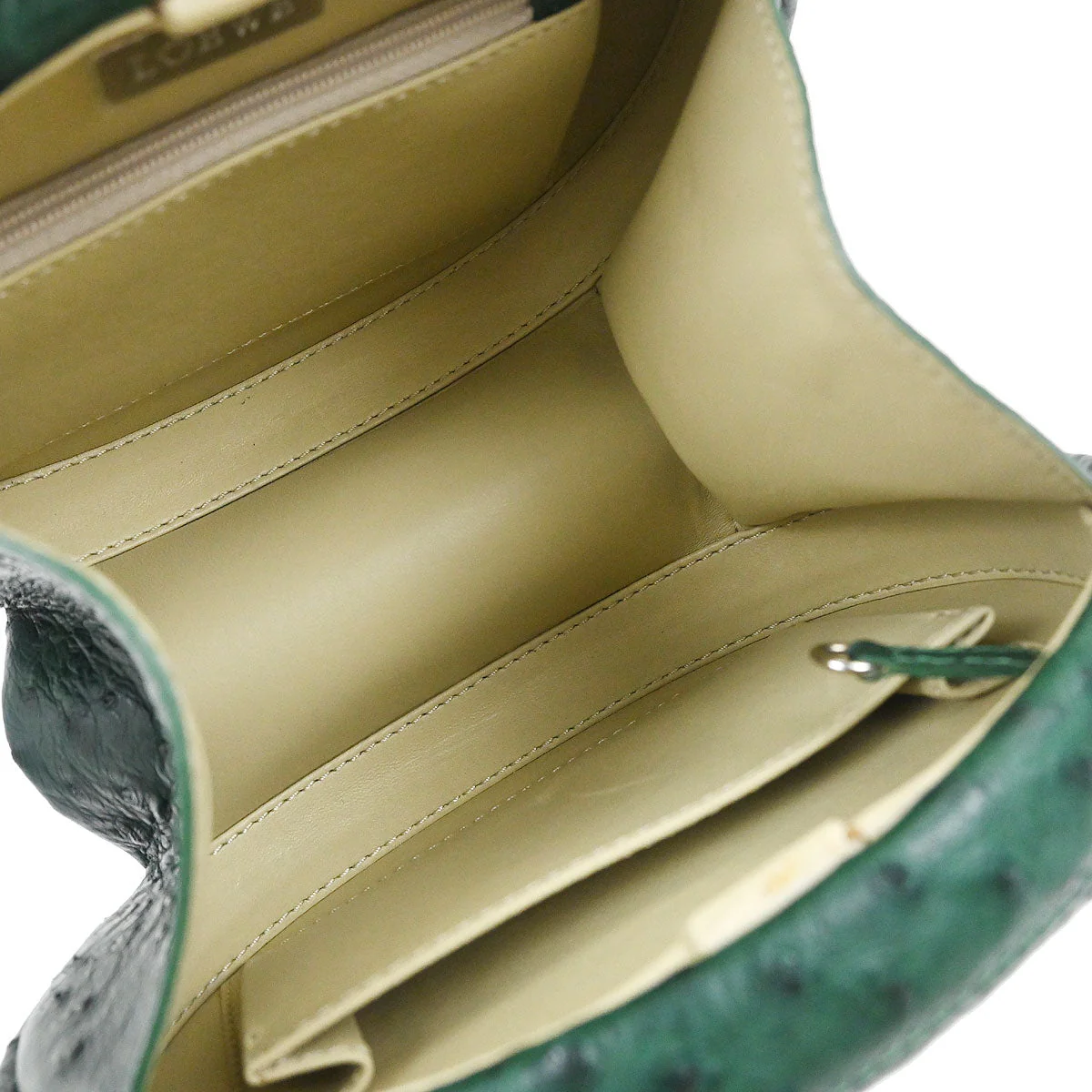 Loewe * Green Ostrich Handbag - Image 7