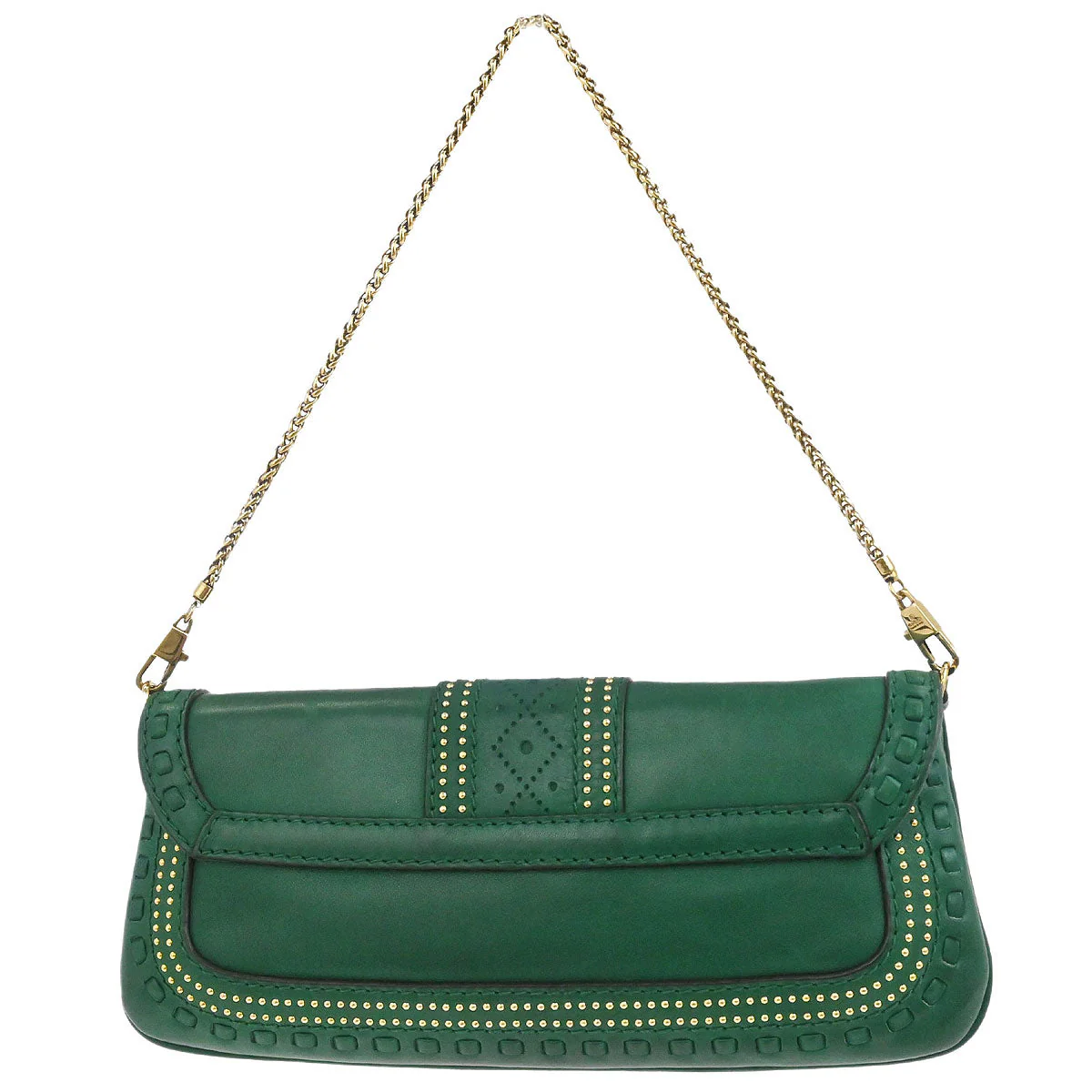Gucci Green Leather Handbag - Image 2