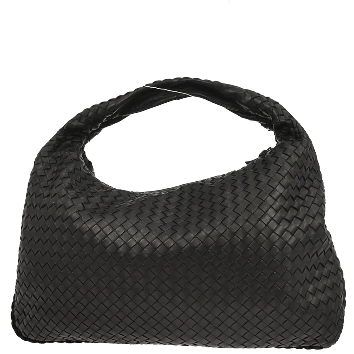 Bottega Veneta Black Lambskin Intrecciato Hobo Handbag - Image 2