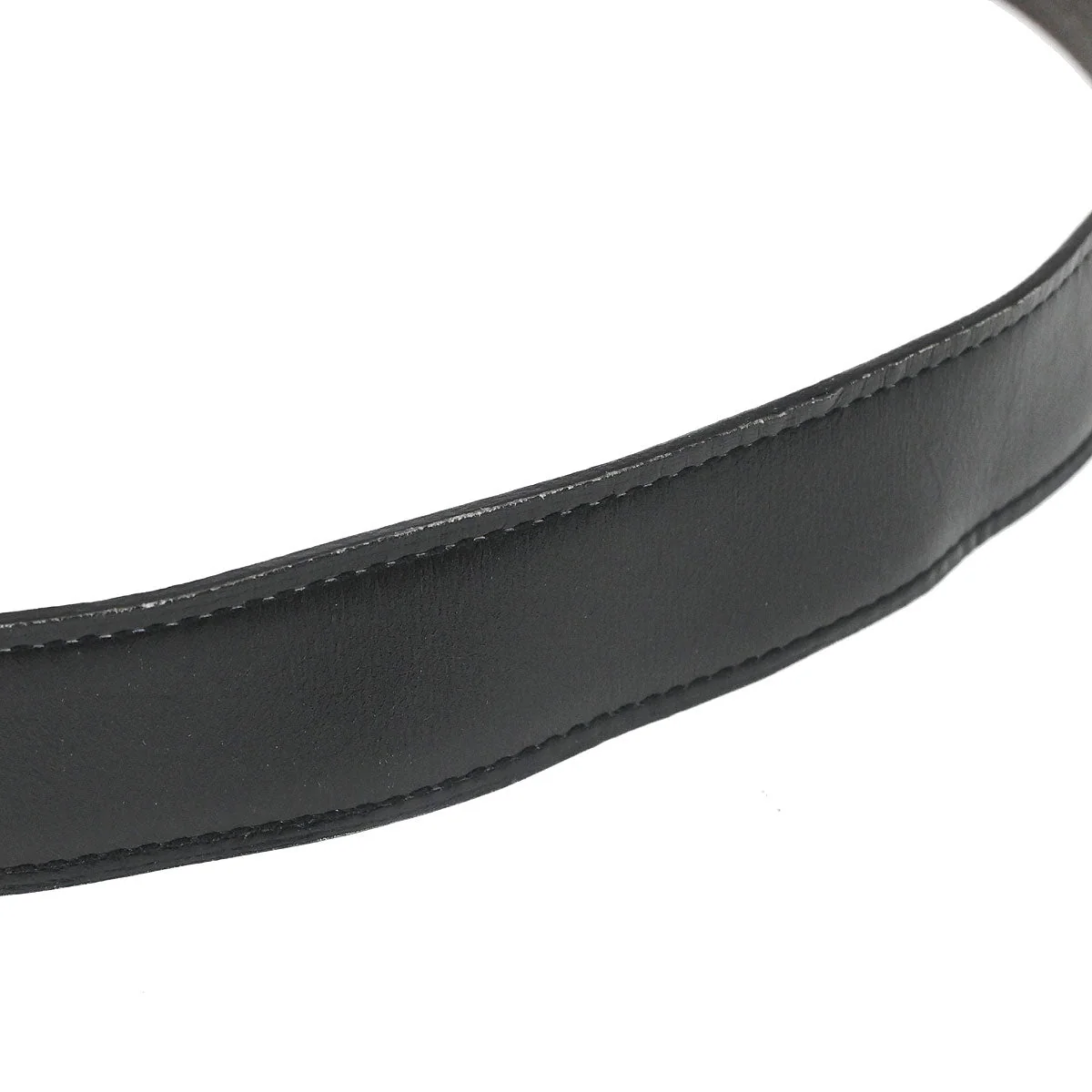 Hermes Black Box Calf Togo Constance Guilloche Reversible Belt #95 - Image 4